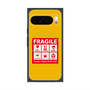 プレミアムスクエアケース with Pixelsnap［ FRAGILE Sticker - Yellow ］