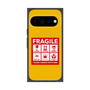 プレミアムスクエアケース with Pixelsnap［ FRAGILE Sticker - Yellow ］