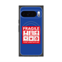 プレミアムスクエアケース with Pixelsnap［ FRAGILE Sticker - Blue ］