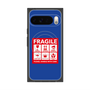 プレミアムスクエアケース with Pixelsnap［ FRAGILE Sticker - Blue ］