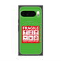 プレミアムスクエアケース with Pixelsnap［ FRAGILE Sticker - Green ］