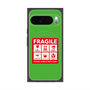 プレミアムスクエアケース with Pixelsnap［ FRAGILE Sticker - Green ］