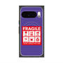 プレミアムスクエアケース with Pixelsnap［ FRAGILE Sticker - Purple ］