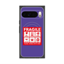 プレミアムスクエアケース with Pixelsnap［ FRAGILE Sticker - Purple ］