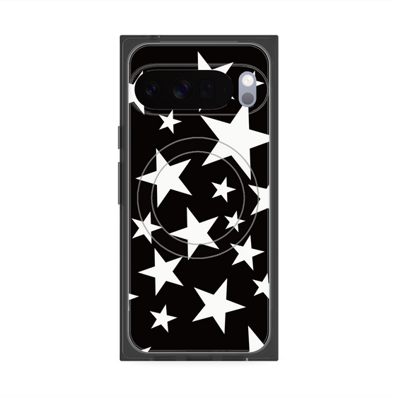 プレミアムスクエアケース with Pixelsnap［ Stars - Black ］