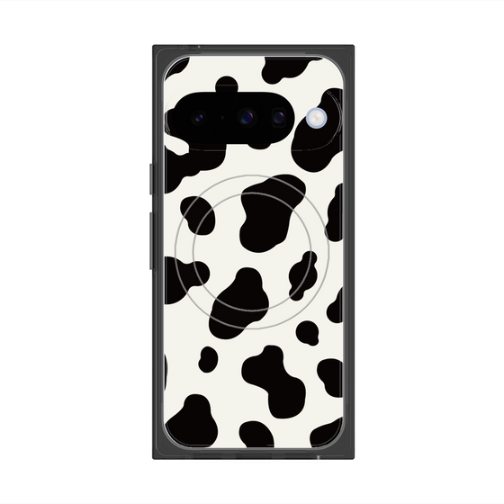 プレミアムスクエアケース with Pixelsnap［ Cow - White ］