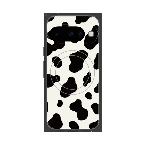 プレミアムスクエアケース with Pixelsnap［ Cow - White ］