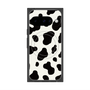 プレミアムスクエアケース with Pixelsnap［ Cow - White ］