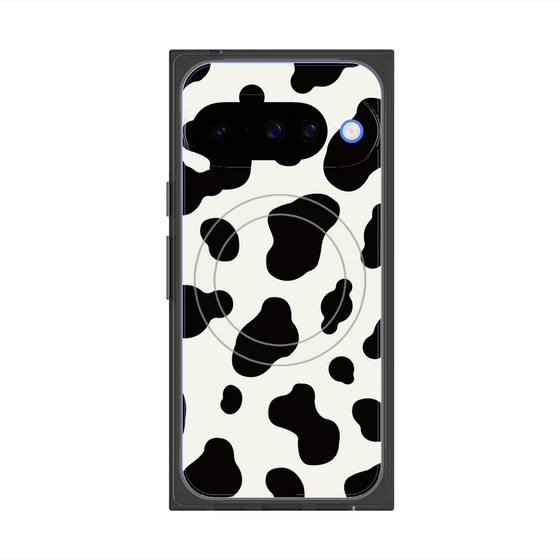 プレミアムスクエアケース with Pixelsnap［ Cow - White ］