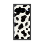 プレミアムスクエアケース with Pixelsnap［ Cow - White ］