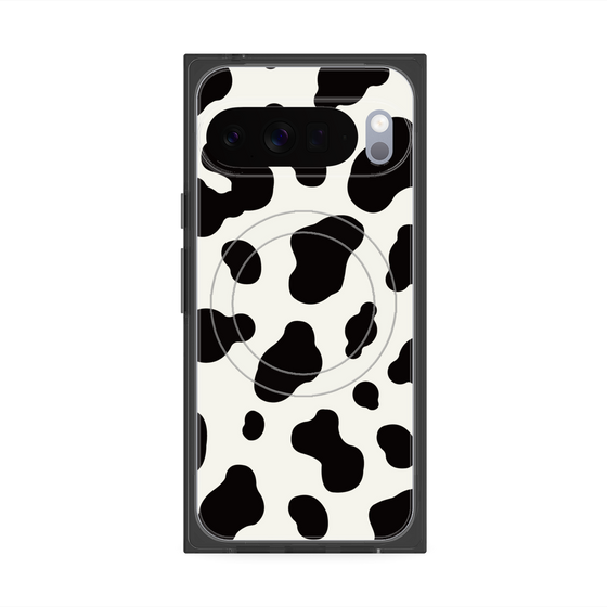 プレミアムスクエアケース with Pixelsnap［ Cow - White ］