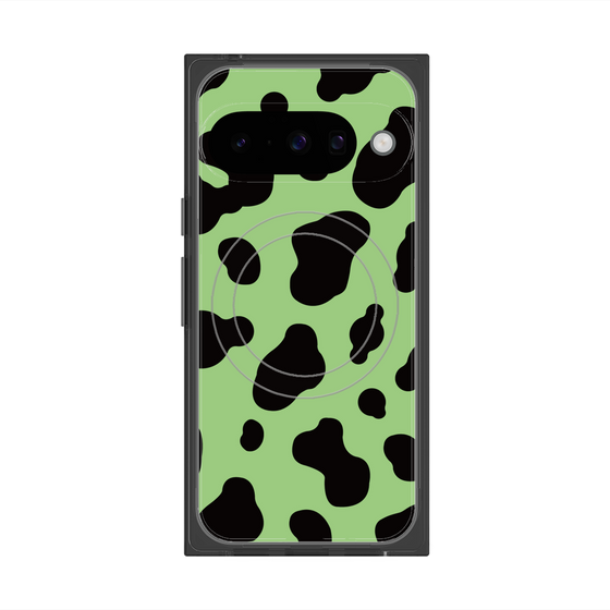 プレミアムスクエアケース with Pixelsnap［ Cow - Green ］