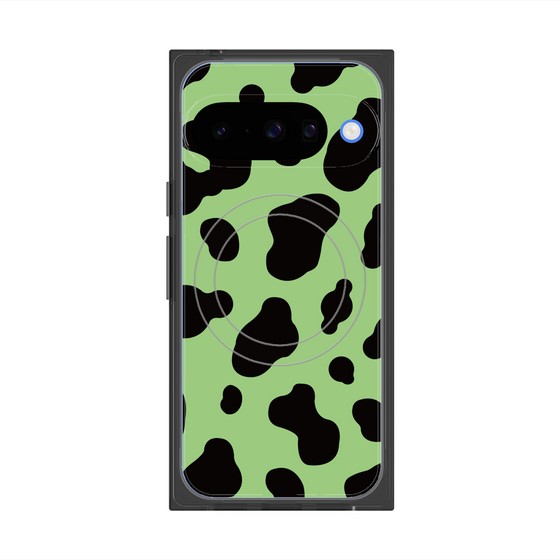 プレミアムスクエアケース with Pixelsnap［ Cow - Green ］
