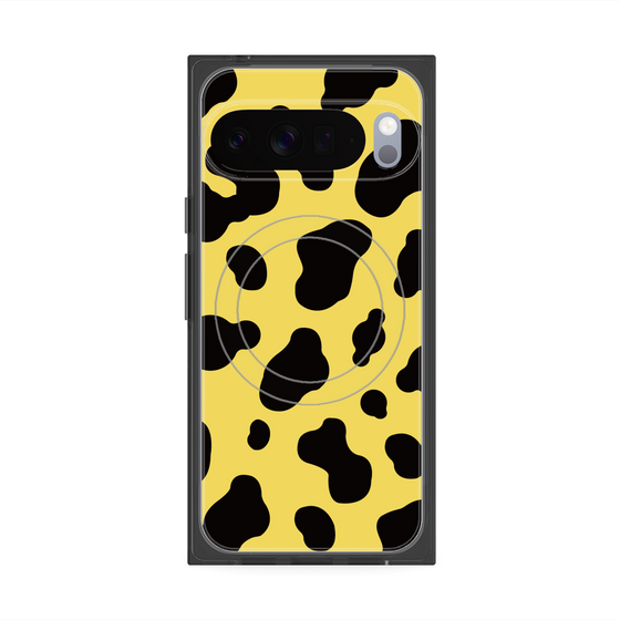プレミアムスクエアケース with Pixelsnap［ Cow - Yellow ］