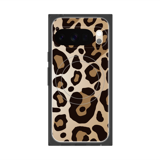 プレミアムスクエアケース with Pixelsnap［ Leopard - Yellow ］
