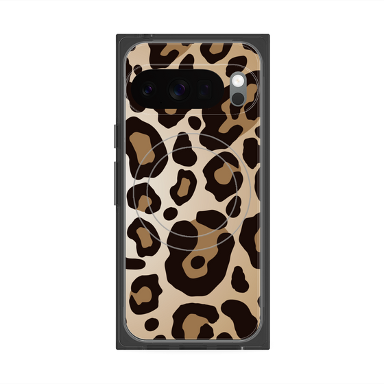 プレミアムスクエアケース with Pixelsnap［ Leopard - Yellow ］