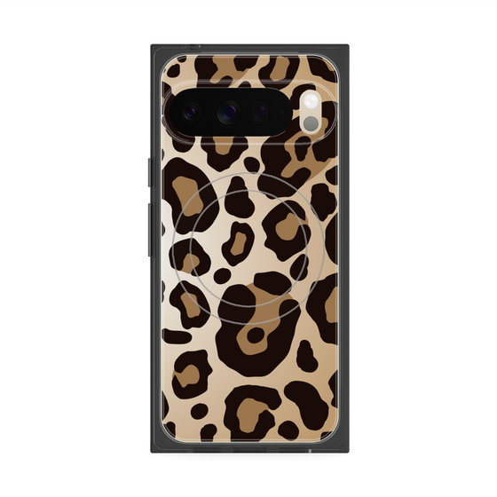 プレミアムスクエアケース with Pixelsnap［ Leopard - Yellow ］