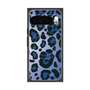 プレミアムスクエアケース with Pixelsnap［ Leopard - Blue ］