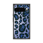プレミアムスクエアケース with Pixelsnap［ Leopard - Blue ］