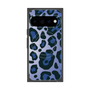 プレミアムスクエアケース with Pixelsnap［ Leopard - Blue ］