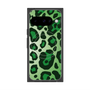 プレミアムスクエアケース with Pixelsnap［ Leopard - Green ］