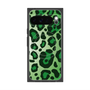 プレミアムスクエアケース with Pixelsnap［ Leopard - Green ］