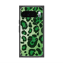 プレミアムスクエアケース with Pixelsnap［ Leopard - Green ］
