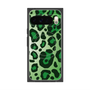 プレミアムスクエアケース with Pixelsnap［ Leopard - Green ］