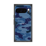 プレミアムスクエアケース with Pixelsnap［ Camouflage - Blue ］