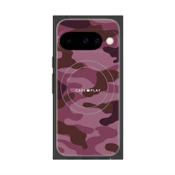プレミアムスクエアケース with Pixelsnap［ Camouflage - Pink ］