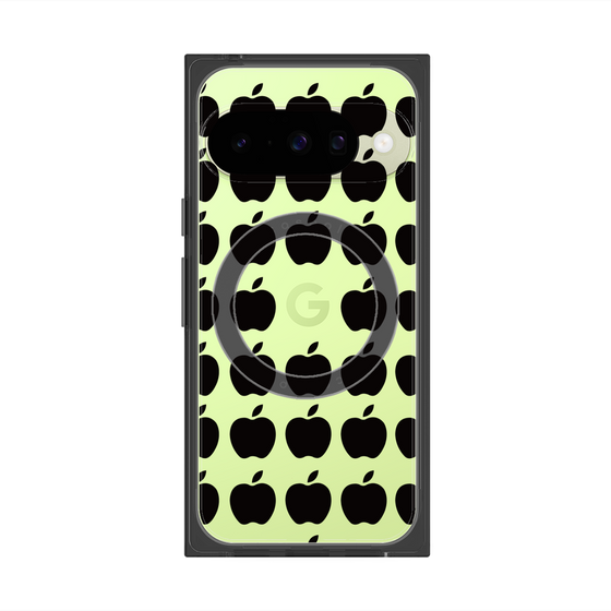 プレミアムスクエアケース with Pixelsnap［ Apple - Black ］