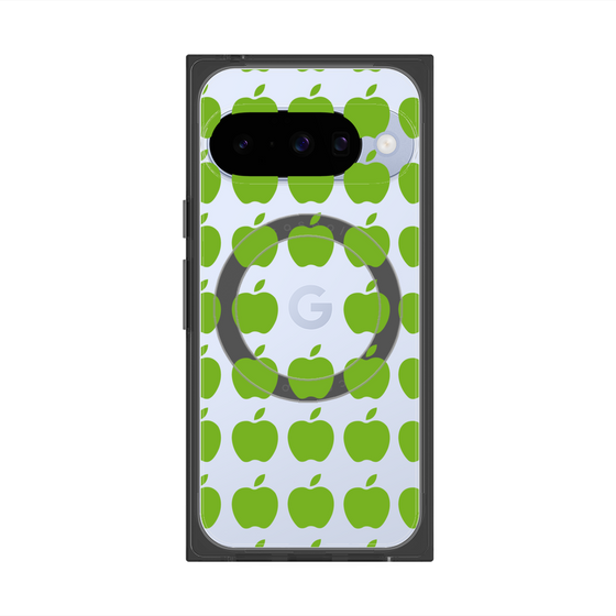 プレミアムスクエアケース with Pixelsnap［ Apple - Green ］