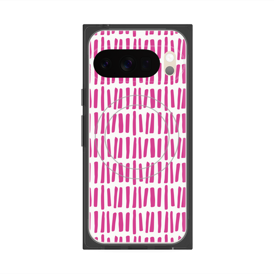 プレミアムスクエアケース with Pixelsnap［ Nordic - Pink ］