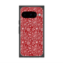 プレミアムスクエアケース with Pixelsnap［ ペイズリー - Red ］