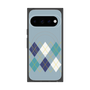 プレミアムスクエアケース with Pixelsnap［ Nordic Argyle - Blue ］