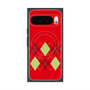 プレミアムスクエアケース with Pixelsnap［ Nordic Argyle - Red ］