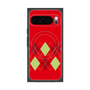 プレミアムスクエアケース with Pixelsnap［ Nordic Argyle - Red ］