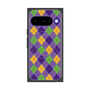プレミアムスクエアケース with Pixelsnap［ Argyle - Purple ］
