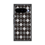 プレミアムスクエアケース with Pixelsnap［ Argyle - Black ］