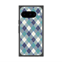 プレミアムスクエアケース with Pixelsnap［ Argyle - Blue ］