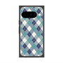 プレミアムスクエアケース with Pixelsnap［ Argyle - Blue ］