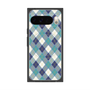 プレミアムスクエアケース with Pixelsnap［ Argyle - Blue ］