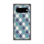 プレミアムスクエアケース with Pixelsnap［ Argyle - Blue ］