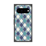 プレミアムスクエアケース with Pixelsnap［ Argyle - Blue ］