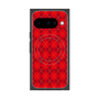 プレミアムスクエアケース with Pixelsnap［ Argyle - Red ］