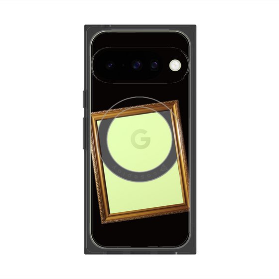 プレミアムスクエアケース with Pixelsnap［ Photo Frame - Black ］