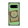 プレミアムスクエアケース with Pixelsnap［ Photo Frame - Light Green ］