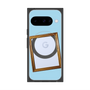 プレミアムスクエアケース with Pixelsnap［ Photo Frame - Light Blue ］