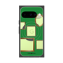 プレミアムスクエアケース with Pixelsnap［ Photo Frames - Green ］