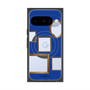 プレミアムスクエアケース with Pixelsnap［ Photo Frames - Blue ］